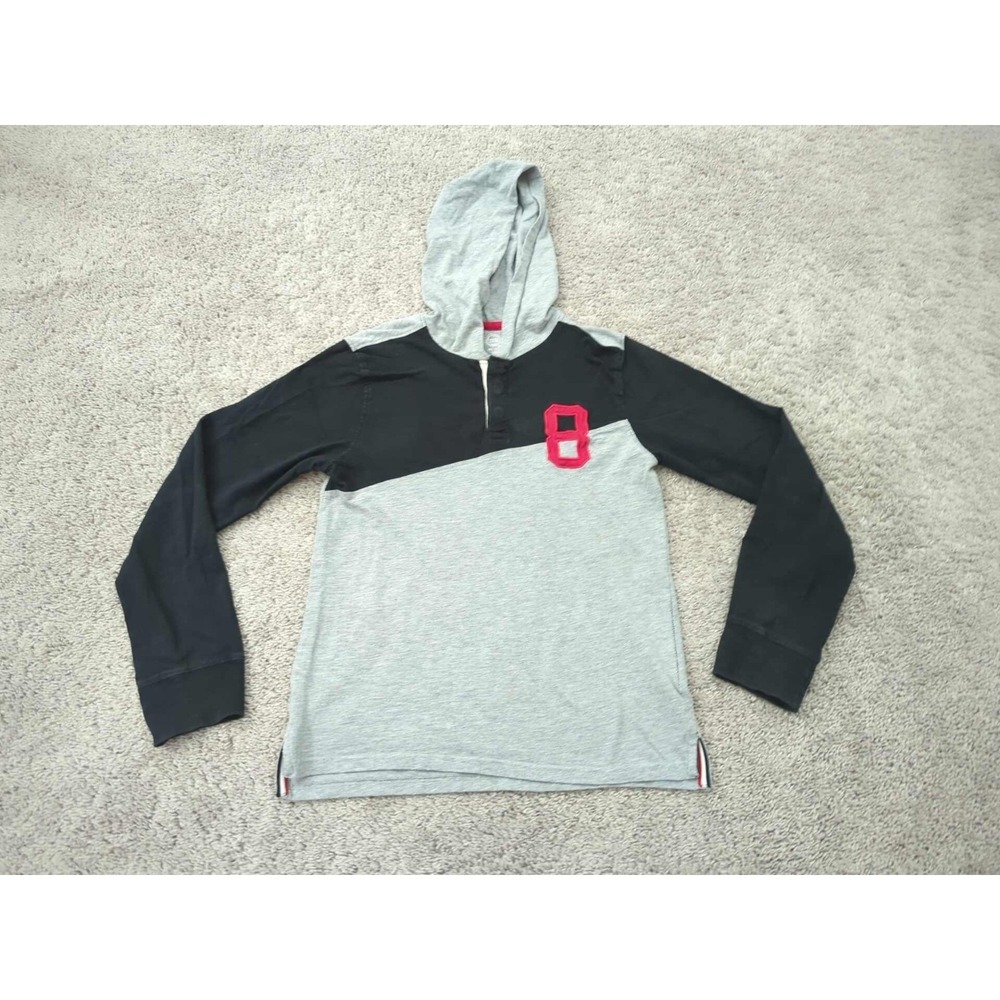 Wonder Nation Hoodie Youth‎ Boys XXL 18 Colorblock Long Sleeve 8 Embroidered